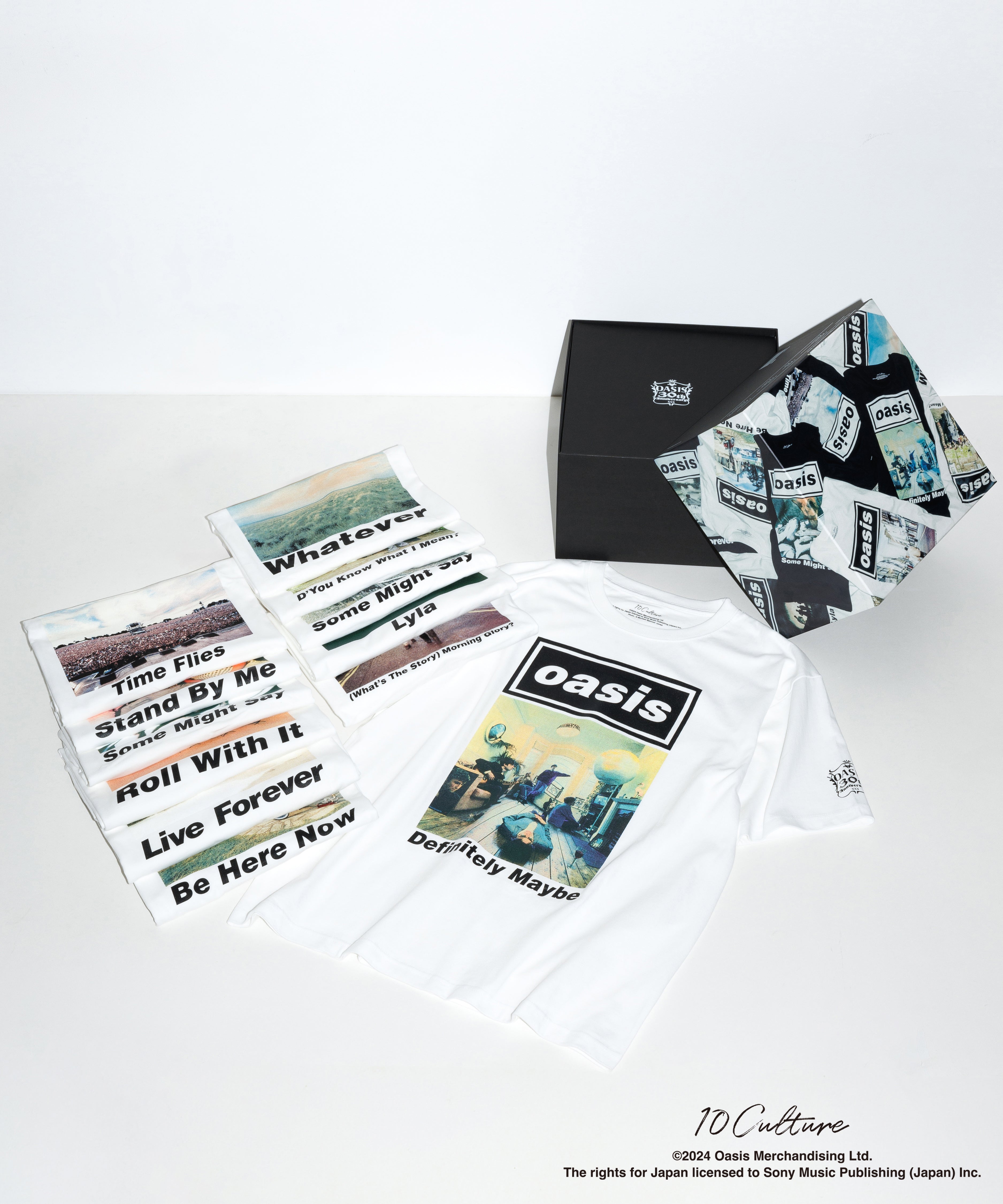 oasis 30th Tシャツ アダム エ ロペ Live Forever 白 oasis 30th Tシャツ アダム エ ロペ Live Forever 白 10culture
