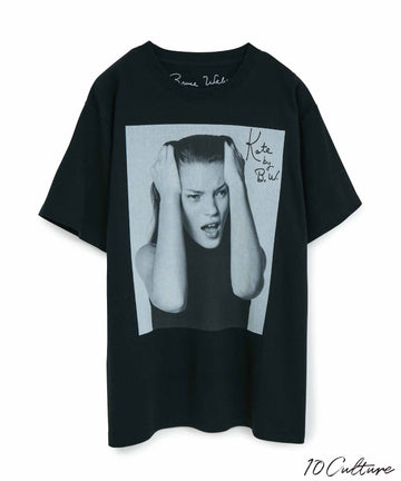 〈Kate Moss by Bruce Weber〉Photo T-shirts BLACK01