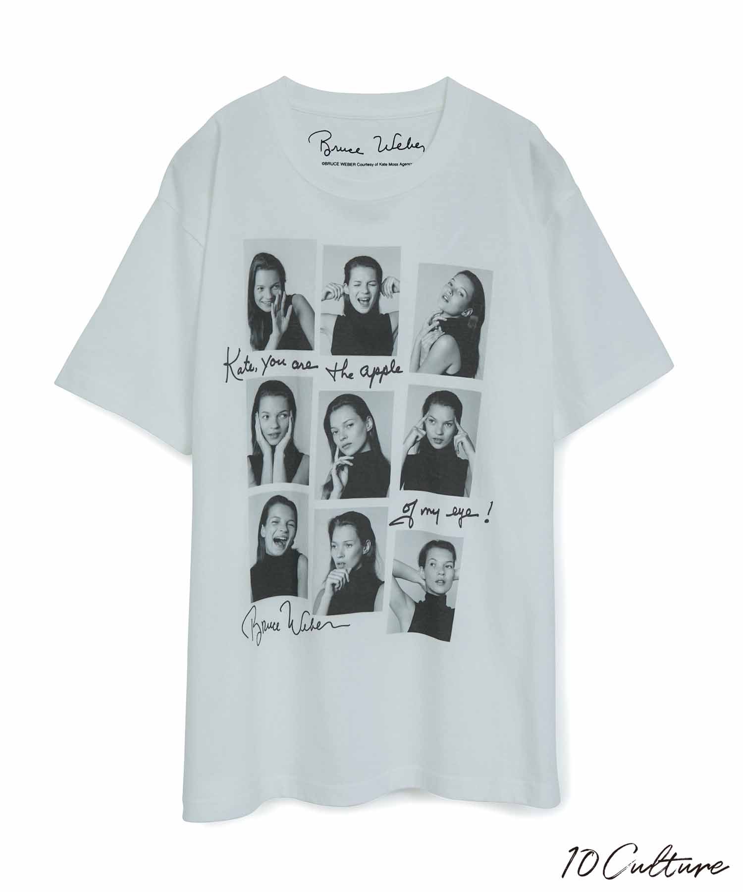 〈Kate Moss by Bruce Weber〉Photo T-shirts WHITE11