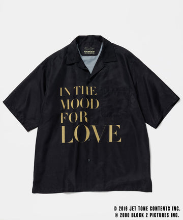 【花様年華 25周年 × 10Culture for ADAM ET ROPE'】IN THE MOOD FOR LOVE Half Sleeve Shirt BLACK01