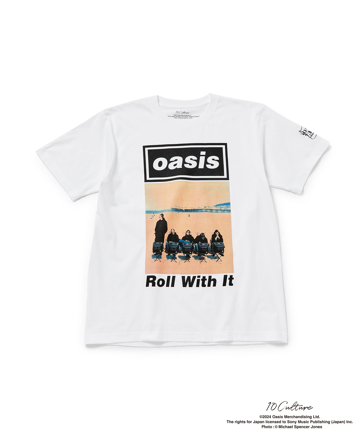 oasis 30th Tシャツ アダム エ ロペ　Morning Glory 白 ADAM ET ROPÉ HOMME(アダム エ ロペ オム) / 【oasis 10Culture