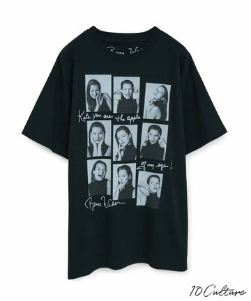 〈Kate Moss by Bruce Weber〉Photo T-shirts BLACK02